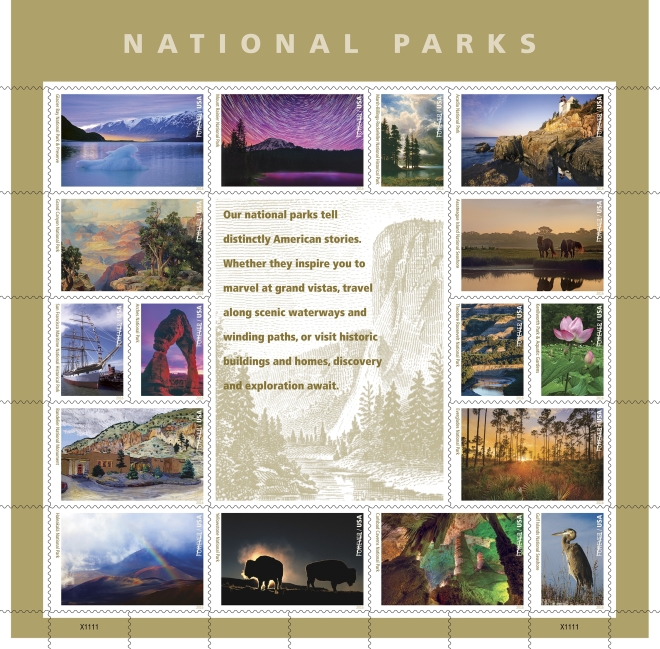 National-Park-Service-Forever-Stamps-Pane-USA